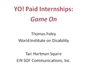 Click to view the webinar recording for YO! Paid Internships<br>Game On.