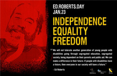 Photo of Ed Roberts Day Poster.